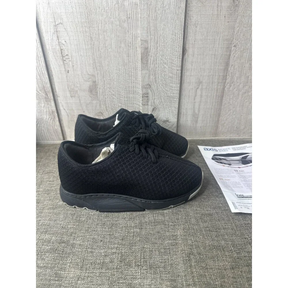 Axis Balance Shoes Women Black Lace Up Athletic Sneakers Size 5.5 - Picture 2 of 9